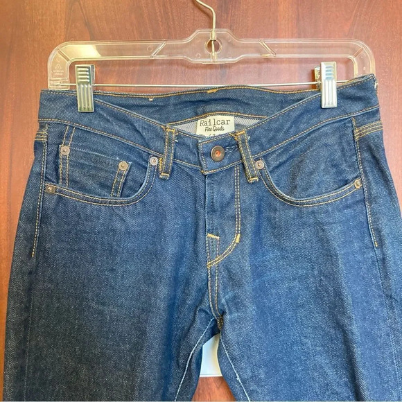 RAILCAR Fine Goods Tapered Jeans Raw Selvedge Size 25 - Picture 4 of 9